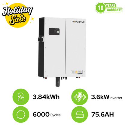 Sunsynk Powerbank X 3.6kW Inverter / 3.84kWh Battery Pack