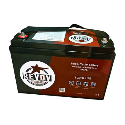 Revov LiFe 4 cell 12.8v, 100Ah, 1.3 kWh Battery