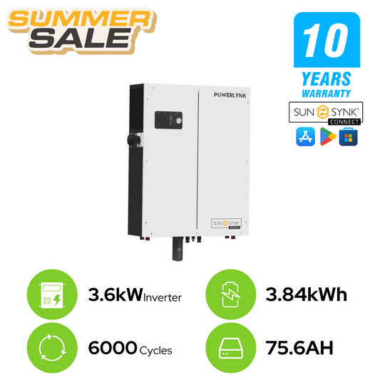 Sunsynk Powerbank X 3.6kW Inverter / 3.84kWh Battery Pack