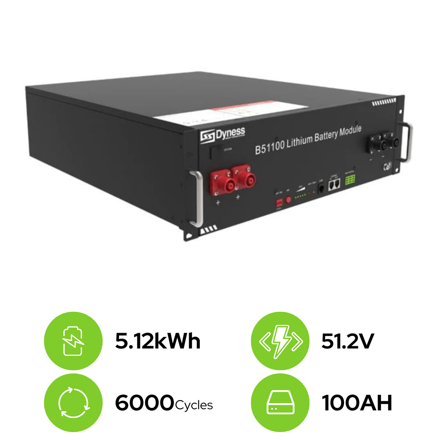 RCT Dyness Lithium Battery BX51100 51V DC 5.12 kWh