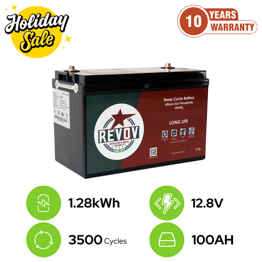 Revov 12.8v - 1.28 kWh Battery