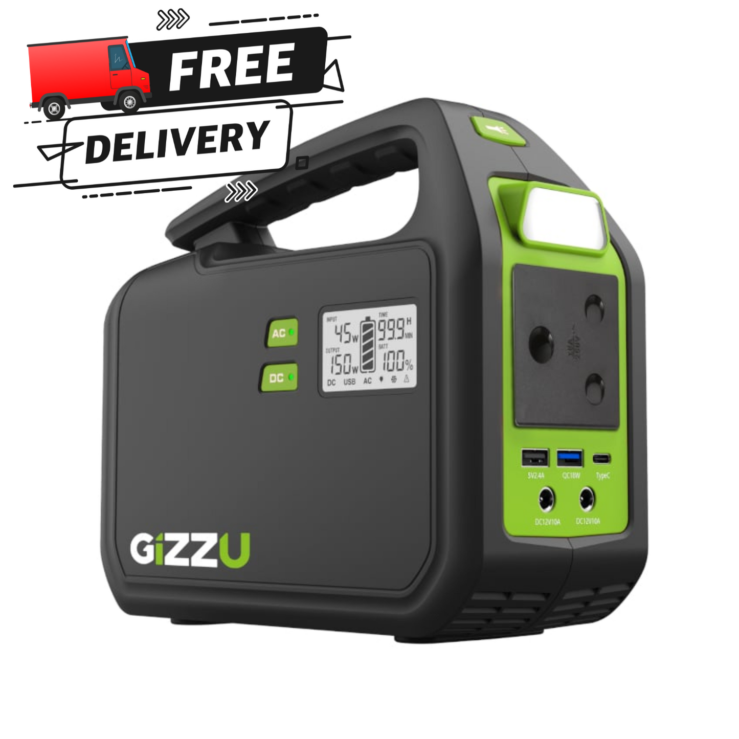 Gizzu 242Wh Portable Power Station