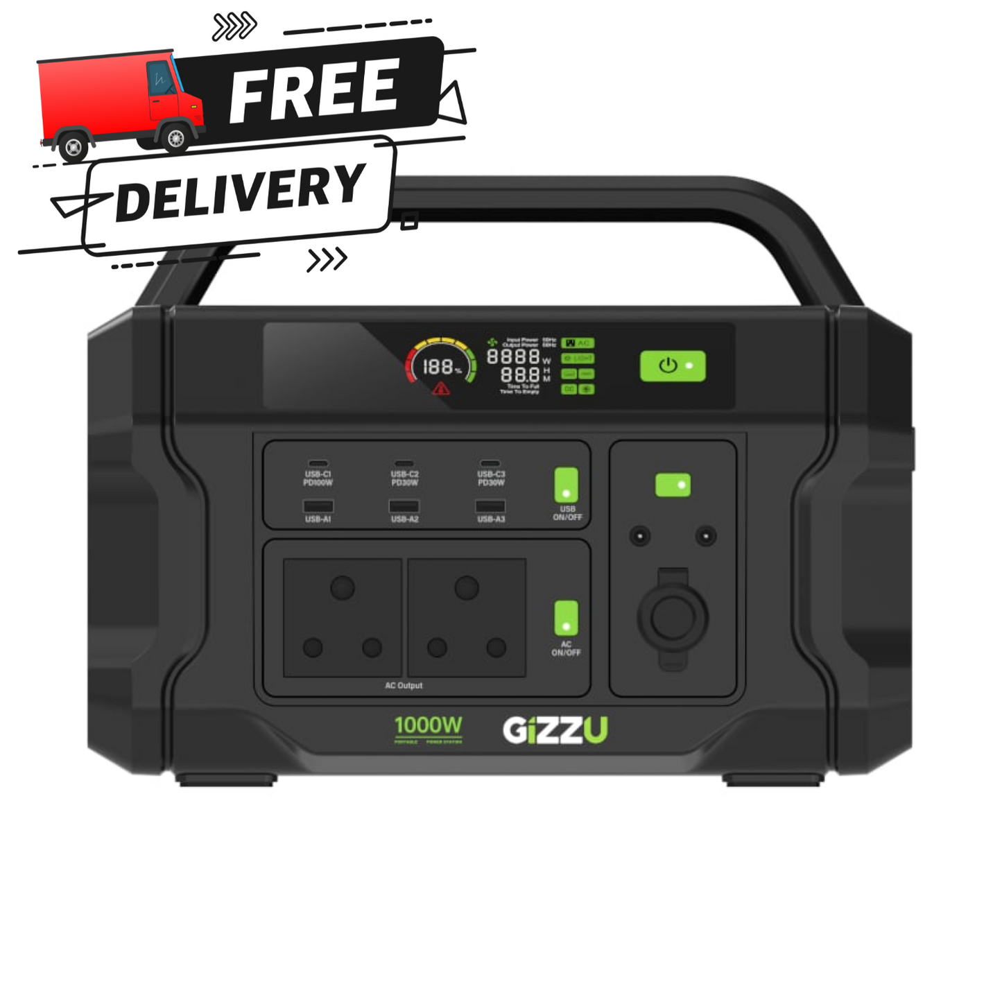 Gizzu CHALLENGER PRO 1120Wh Power Station