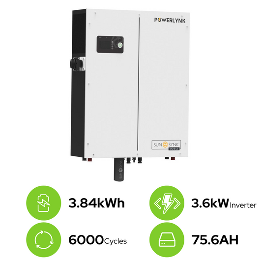 Sunsynk Powerbank X 3.6kW Inverter / 3.84kWh Battery Pack